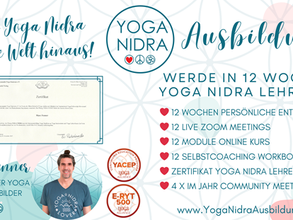 Yogakurs - Berlin - Yoga Nidra Ausbildung mit dem YogiCoach Marc Fenner  - Yoga Nidra Ausbildung Nr. 13 der Yoga Nidra Academy